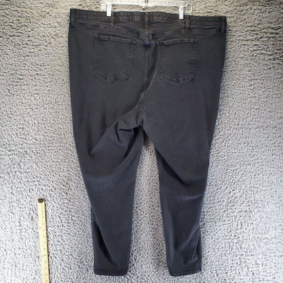 Torrid Jeans Womens Plus 28 Tall Black Sky High Skinny Premium Stretch Denim - Picture 12 of 13